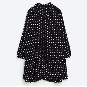 Zara polka dot mini dress